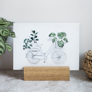 Postkarte A6 bike by Frollein Schmid