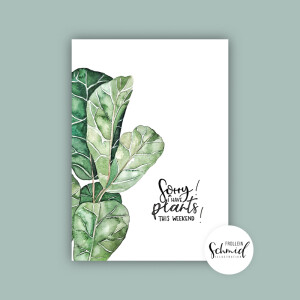 Postkarte A6 weekend by Frollein Schmid