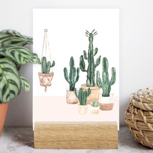 Postkarte A6 cactus gang by Frollein Schmid