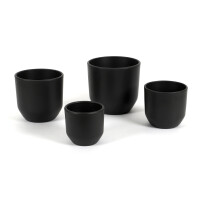 Übertopf Luisa matt schwarz