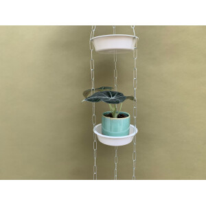 Trend Pflanzenhänger mit  Stockwerken weiss