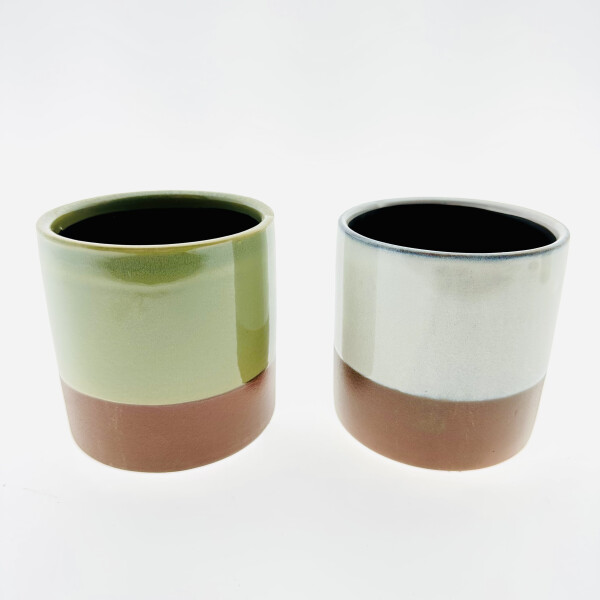 Übertopf Dusty in grau oder grün