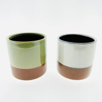 Übertopf Dusty in grau oder grün