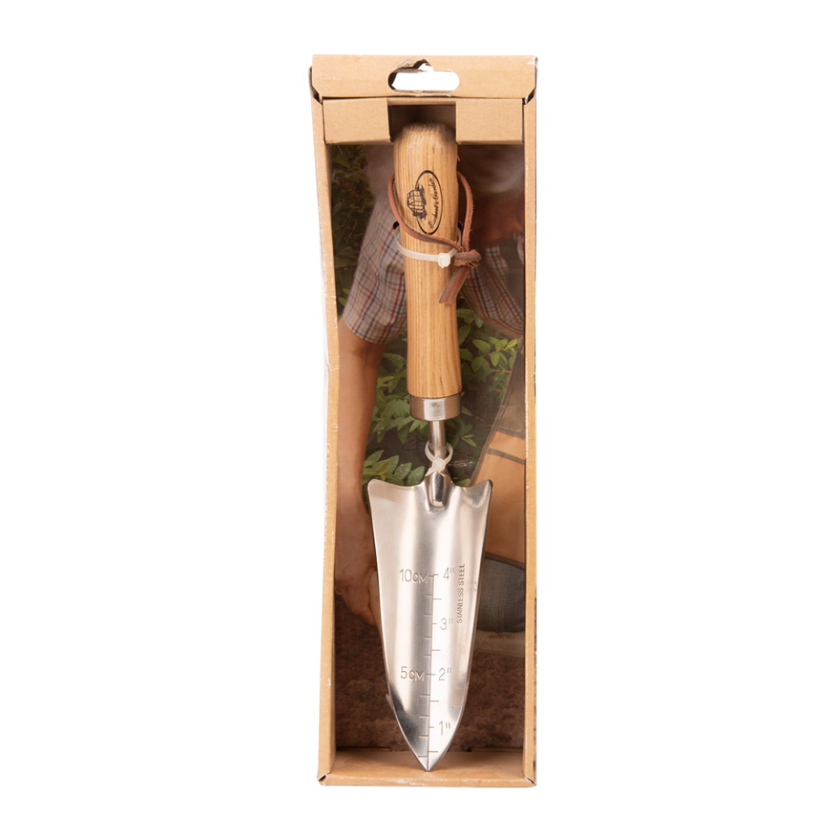 Umpflanz-Blumenkelle aus Edelstahl