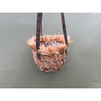 Raffia Palm hanging basket 12cm 