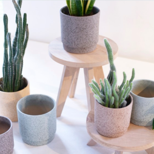 Ceramic Topf "Eno" sand green