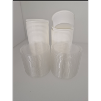 50 Kunststoffdosen zum Transport von Fröschen 250 ml