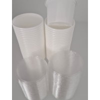 50 Kunststoffdosen zum Transport von Fröschen 125ml