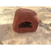 Laichhäuschen eckig aus Ton für Pfeilgiftfrösche, small